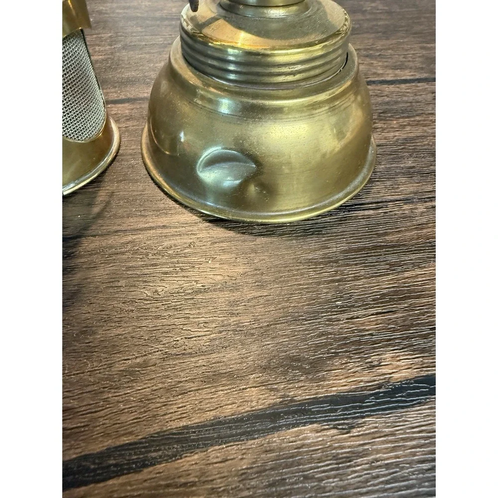 Vintage Brass Kerosene Lantern Hanging Mesh Patio Lamp Sherwoods Ltd